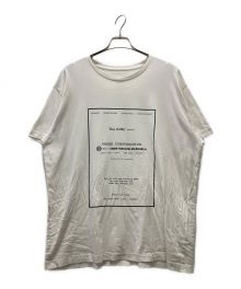 MM6 Maison Margiela（エムエムシックス メゾンマルジェラ）の古着「UNDER CONSTRUCTION SHORT SLEEVE T-SHIRT」｜ホワイト