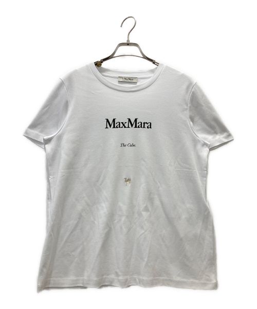 'S Max Mara（エスマックスマーラ）'S Max Mara (エスマックスマーラ) QuietoロゴTシャツ ホワイト サイズ:Mの古着・服飾アイテム