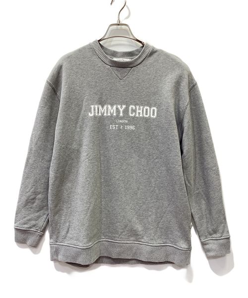 JIMMY CHOO（ジミーチュウ）JIMMY CHOO (ジミーチュウ) JC カレッジスウェット グレー サイズ:SIZE　XSの古着・服飾アイテム