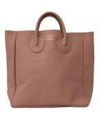 YOUNG & OLSEN The DRYGOODS STOREヤングアンドオルセン ザ ドライグッズストア）の古着「EMBOSSED LEATHER D TOTE M」｜ピンク