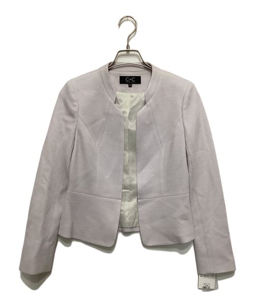 COUP DE CHANCE（クードシャンス）COUP DE CHANCE (クードシャンス) ノーカラージャケット ラベンダー サイズ:SIZE36 未使用品の古着・服飾アイテム