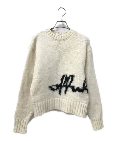 OFFWHITE（オフホワイト）OFFWHITE (オフホワイト) ニット ベージュ サイズ:40の古着・服飾アイテム