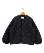 Gymphlexジムフレックス）の古着「QUILT DOWN PUFF SLEEVE JACKET」｜ブラック