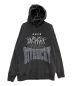 GIVENCHY（ジバンシィ）の古着「LOGO EMBROIDERED DRAWSTRING HOODIE」｜ブラック