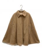 CLANEクラネ）の古着「REVERSIBLE BOA MILITARY CAPE COAT/リバーシブルボアミリタリーケープコート」｜ベージュ