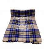 Acne studiosアクネ ストゥディオス）の古着「大判ストール」｜ベージュ×ブルー