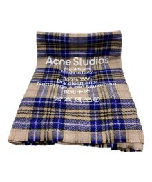 Acne studios（アクネ ストゥディオス）の古着「大判ストール」｜ベージュ×ブルー