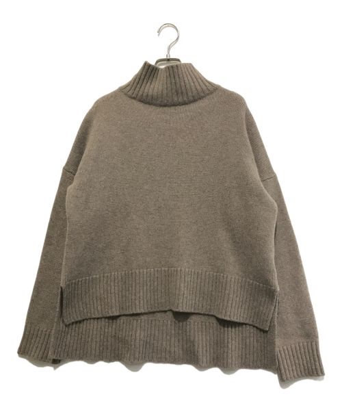 L'appartement（アパルトモン）L'appartement (アパルトモン) BACK LONG T/N KNIT ブラウン サイズ:-の古着・服飾アイテム