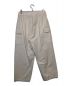 ATON (エイトン) NATURAL DYED WEATHER EASY CARGO PANTS アイボリー サイズ:SIZE 02：9000円