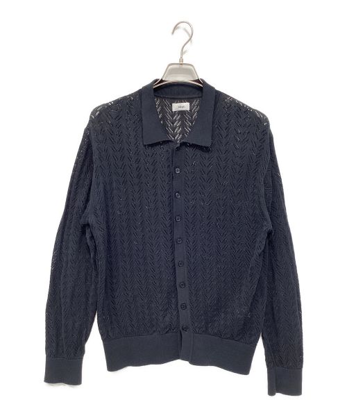 ALLEGE（アレッジ）ALLEGE (アレッジ) Openwork Cardigan ブラック サイズ:3の古着・服飾アイテム