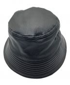 COOTIE PRODUCTIONSクーティープロダクツ）の古着「Leather Bucket Hat」｜ブラック