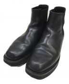 AURALEEオーラリー）の古着「LEATHER SQUARE BOOTS MADE BY FOOT THE COACHER」｜ブラック
