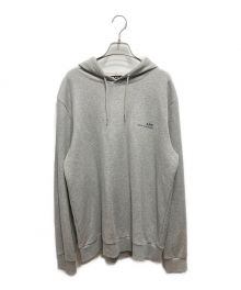 A.P.C.（アーペーセー）の古着「プルオーバーパーカー／プリントロゴ スウェットパーカー」｜グレー