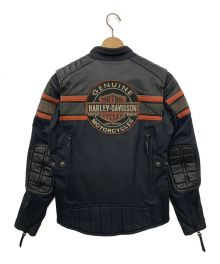 HARLEY-DAVIDSON（ハーレーダビッドソン）の古着「トリプルベントシステムラトランド・ライディングジャケット」｜ブラック