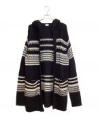 Saint Laurent Parisサンローランパリ）の古着「Baja Cardigan (バハカーディガン)」｜ブラック×ホワイト