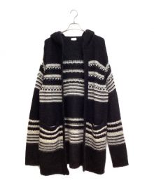 Saint Laurent Paris（サンローランパリ）の古着「Baja Cardigan (バハカーディガン)」｜ブラック×ホワイト