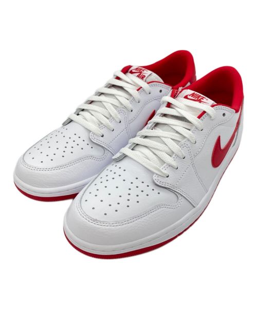 NIKE（ナイキ）NIKE (ナイキ) AIR JORDAN 1 RETRO LOW OG（エアジョーダン1 レトロ ロー OG） WHITE/UNIVERSITY RED-WHITE サイズ:30 未使用品の古着・服飾アイテム