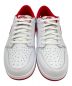 中古・古着 NIKE (ナイキ) AIR JORDAN 1 RETRO LOW OG（エアジョーダン1 レトロ ロー OG） WHITE/UNIVERSITY RED-WHITE サイズ:30 未使用品：10000円