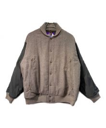 THE NORTHFACE PURPLELABEL（ザ・ノースフェイス パープルレーベル）の古着「Herringbone Tweed Varsity Jacket」｜ブラウン