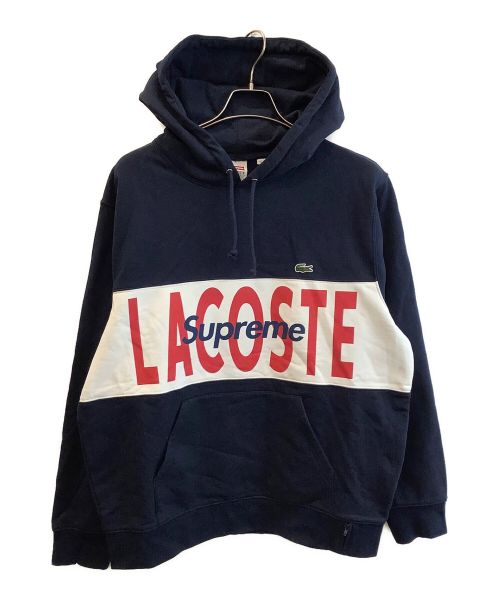 SUPREME（シュプリーム）SUPREME (シュプリーム) LACOSTE (ラコステ) プルオーバーパーカー ネイビー サイズ:L 未使用品の古着・服飾アイテム