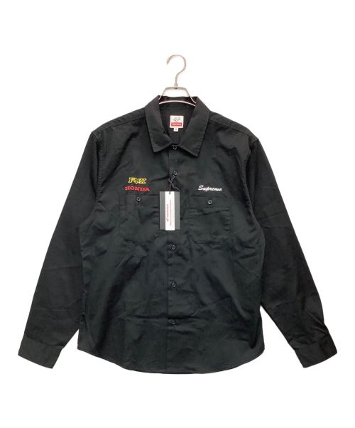 SUPREME（シュプリーム）SUPREME (シュプリーム) HONDA (ホンダ) FOX (フォックス) Racing Work Shirt ブラック サイズ:Ｍの古着・服飾アイテム