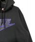 中古・古着 SUPREME (シュプリーム) NIKE (ナイキ) Leather Applique Hooded Sweatshirt ブラック サイズ:L：25000円