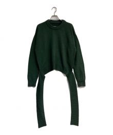 MM6 Maison Margiela（エムエムシックス メゾンマルジェラ）の古着「Hem design knit　ヘムデザインニット　S32GP0208」｜グリーン