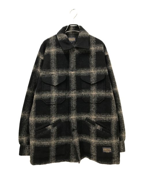 PENDLETON（ペンドルトン）PENDLETON (ペンドルトン) B:MING by BEAMS (ビーミングバイビームス) 別注チェックCPOジャケット ブラック×ブラウン サイズ:Lの古着・服飾アイテム