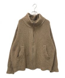 YSTRDY'S TMRRW（イエスタデイズトゥモロウ）の古着「COZY ZIP SWEATER」｜ブラウン