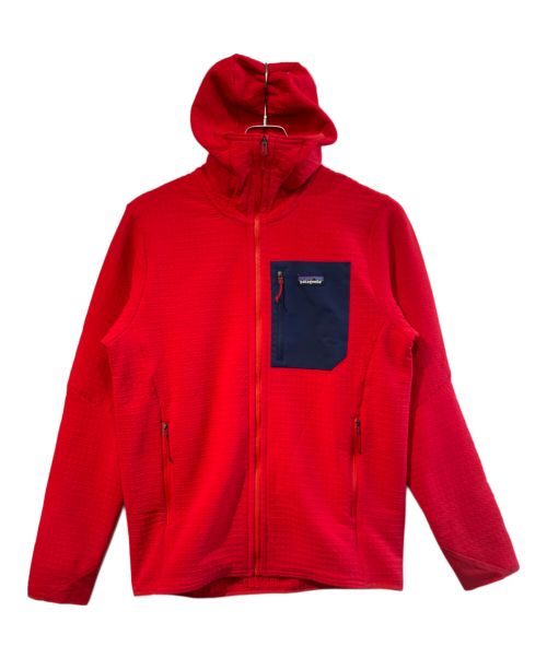 Patagonia（パタゴニア）Patagonia (パタゴニア) R2 TECHFACE HOODY レッド サイズ:Mの古着・服飾アイテム