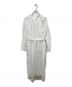 UNDECORATEDアンデコレイテッド）の古着「COTTON GATHER DRESS」｜ホワイト