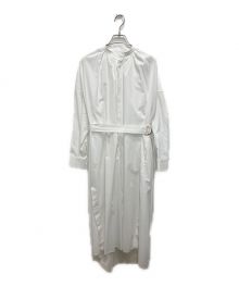 UNDECORATED（アンデコレイテッド）の古着「COTTON GATHER DRESS」｜ホワイト