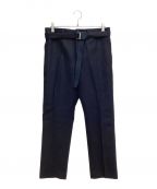 sacaiサカイ）の古着「Wool Melton Pants（ウールメルトンシャツ）」｜ブラック