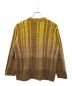 amachi. (アマチ) AY11-28 Vertical Gradation Knit イエロー×ブラウン サイズ:4 未使用品：25000円