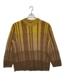 amachi.（アマチ）の古着「AY11-28 Vertical Gradation Knit」｜イエロー×ブラウン