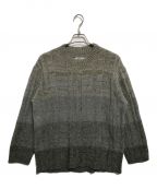 amachi.アマチ）の古着「AY11-28 Vertical Gradation Knit」｜グリーン×グレー