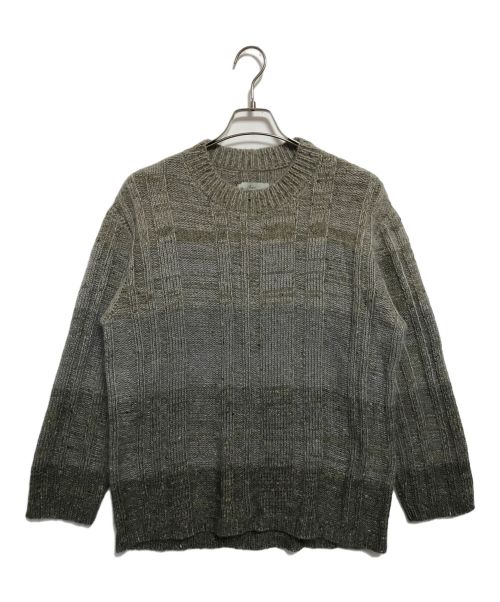 amachi.（アマチ）amachi. (アマチ) AY11-28 Vertical Gradation Knit グリーン×グレー サイズ:SIZE 4 未使用品の古着・服飾アイテム