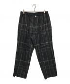 amachi.アマチ）の古着「AY9-22 Random Grid Pajama Pants」｜ダークグレー