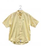 DESCENDANTディセンダント）の古着「KENNEDY'S ORGANIC COTTON SATIN SS SHIRT」｜イエロー