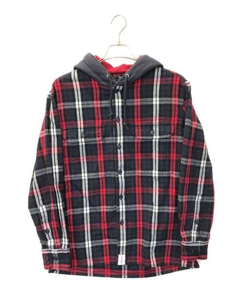 DESCENDANT（ディセンダント）DESCENDANT (ディセンダント) STONER HOODED LS SHIRT レッド サイズ:1の古着・服飾アイテム