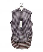 ensou.エンソウ）の古着「Sleeveless Hoodie Shirt」｜パープル