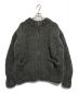 REVERBERATE（リバーバレイト）の古着「ZIP ROUND COLLER HAND KNIT」｜グレー