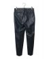 REVERBERATE (リバーバレイト) LEATHER TROUSERS ブラック サイズ:32：38000円