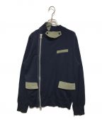 sacaiサカイ）の古着「Wool Knit & Suting Jacket」｜ネイビー