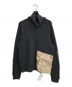 SUNSEAサンシー）の古着「22A06 Army Patch Thermal Turtle」｜チャコールグレー