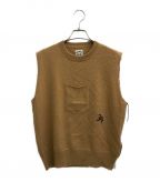 SUNSEAサンシー）の古着「22A54 Cashmere Pocket Vest」｜キャメル