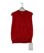 SUNSEAサンシー）の古着「22A54 Cashmere Pocket Vest」｜レッド