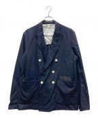 SUNSEAサンシー）の古着「22A33 N.M Thickened w/耳 Double-breasted Jacket」｜ネイビー