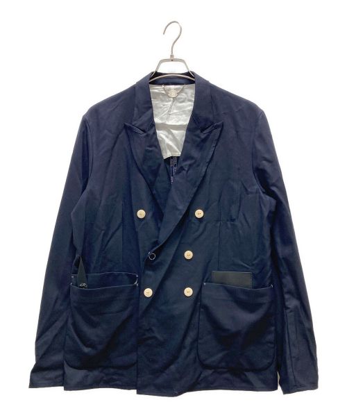 SUNSEA（サンシー）SUNSEA (サンシー) 22A33 N.M Thickened w/耳 Double-breasted Jacket ネイビー サイズ:3 未使用品の古着・服飾アイテム