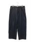 BLURHMS（ブラームス）の古着「Wool Mohair Super Wide Slacks BHS23F010Mo」｜ダークネイビー